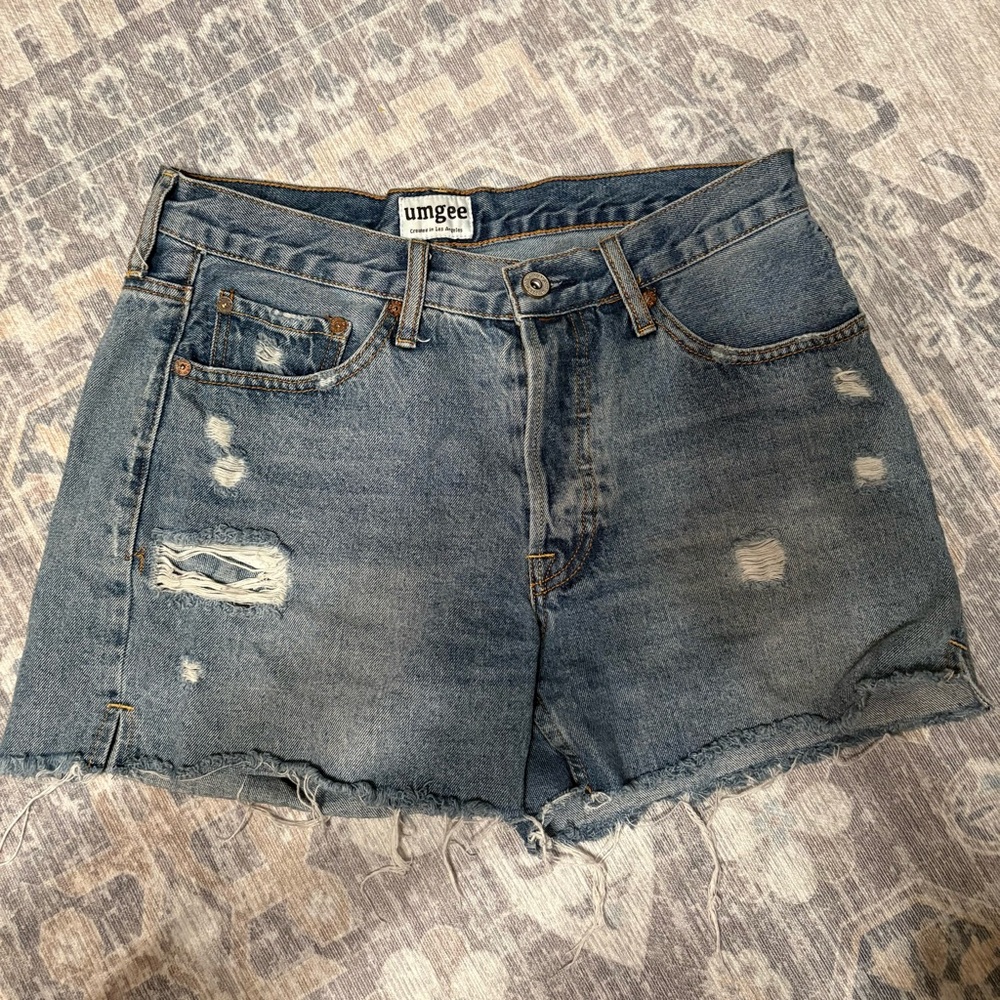 Umgee Women's Casual Distressed Jean Shorts